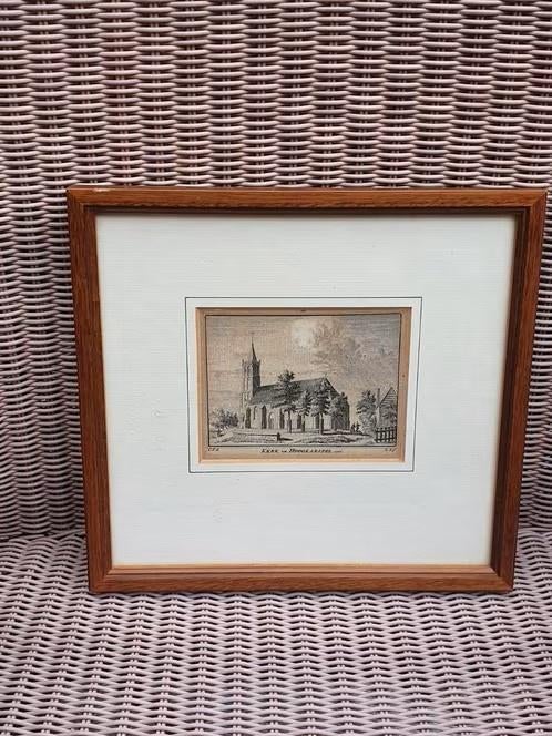 koper gravure kerk Hoogkarspel Hendrik Spilman (1721-1784), Antiek en Kunst, Kunst | Etsen en Gravures, Ophalen