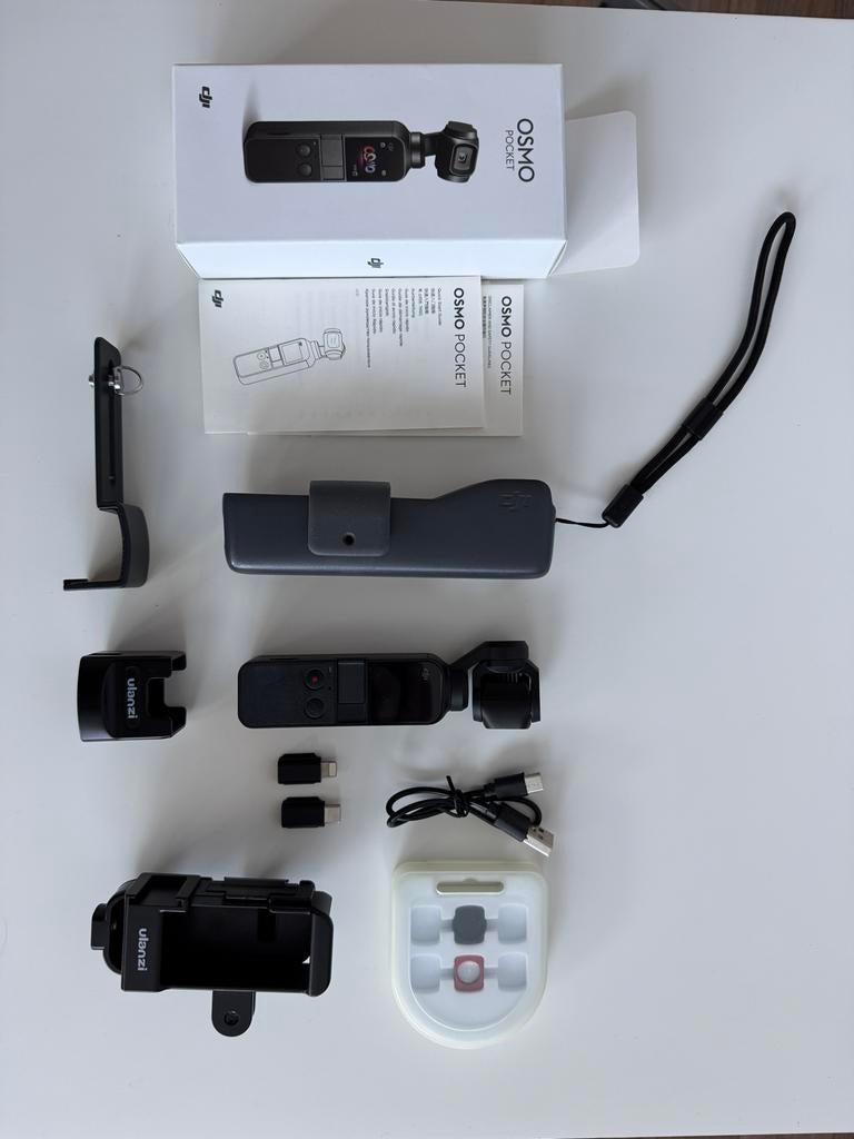 DJI Osmo Pocket 4K Gimbal Camera met accessoires, Ophalen, Zo goed als nieuw, GoPro