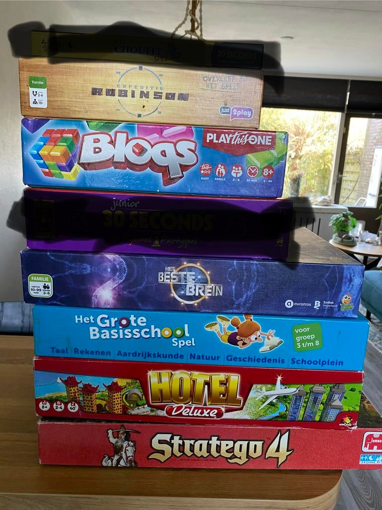 Verzameling familiespellen, Hobby en Vrije tijd, Gezelschapsspellen | Bordspellen, Een of twee spelers, Ophalen, Gebruikt