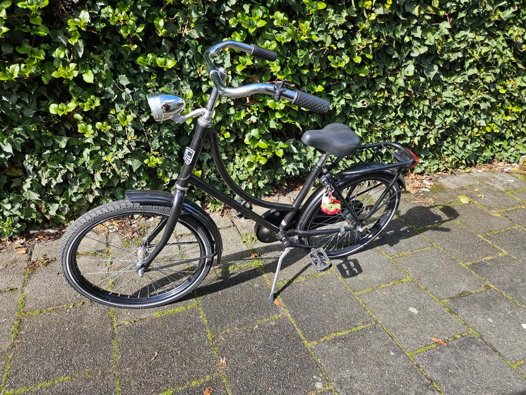 Zwarte omafiets/meisjes fiets, Ophalen, Gebruikt, 20 inch of meer, Onbekend