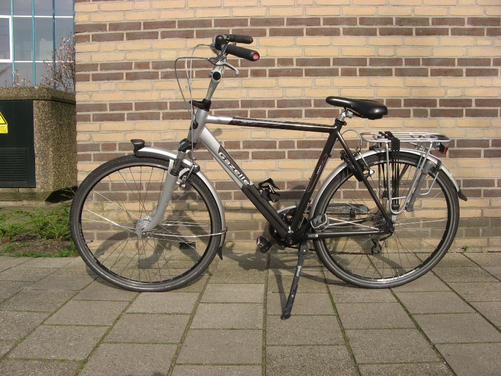 Heren toerfiets Gazelle derailleur 8 versnellingen, Fietsen en Brommers, Ophalen, Gebruikt, Vering, 57 tot 61 cm