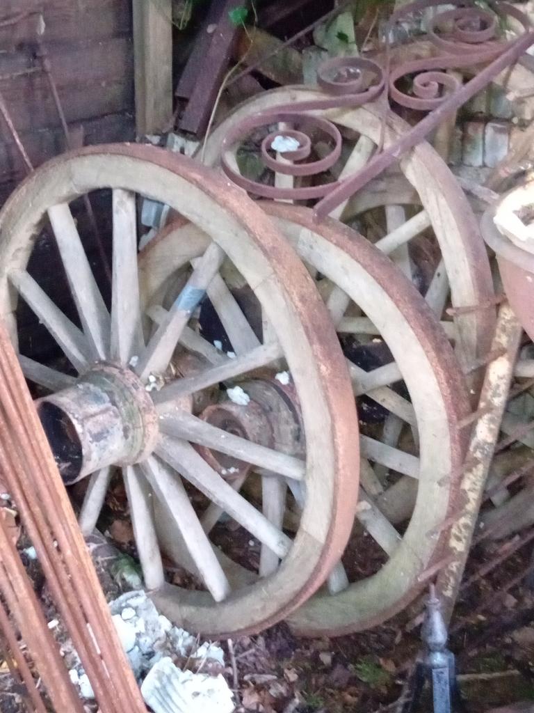 Karrewiel karrenwiel wagenwiel spinnewiel stalraam- wiel, Ophalen, Nieuw