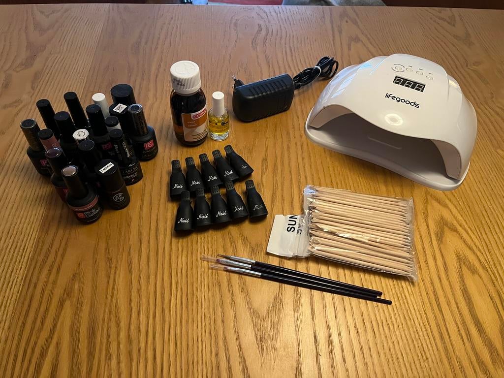 Starter kit Gellac gellak nagellak lamp en toebehoren, Ophalen of Verzenden, Zo goed als nieuw, Overige kleuren, Handen en Nagels