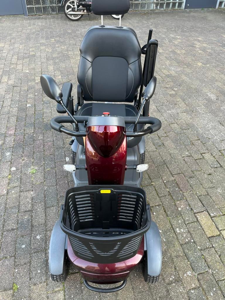 Scootmobiel Excel Galaxy Bordeaux rood, Ophalen, Excel, Zo goed als nieuw, 36 t/m 45 km