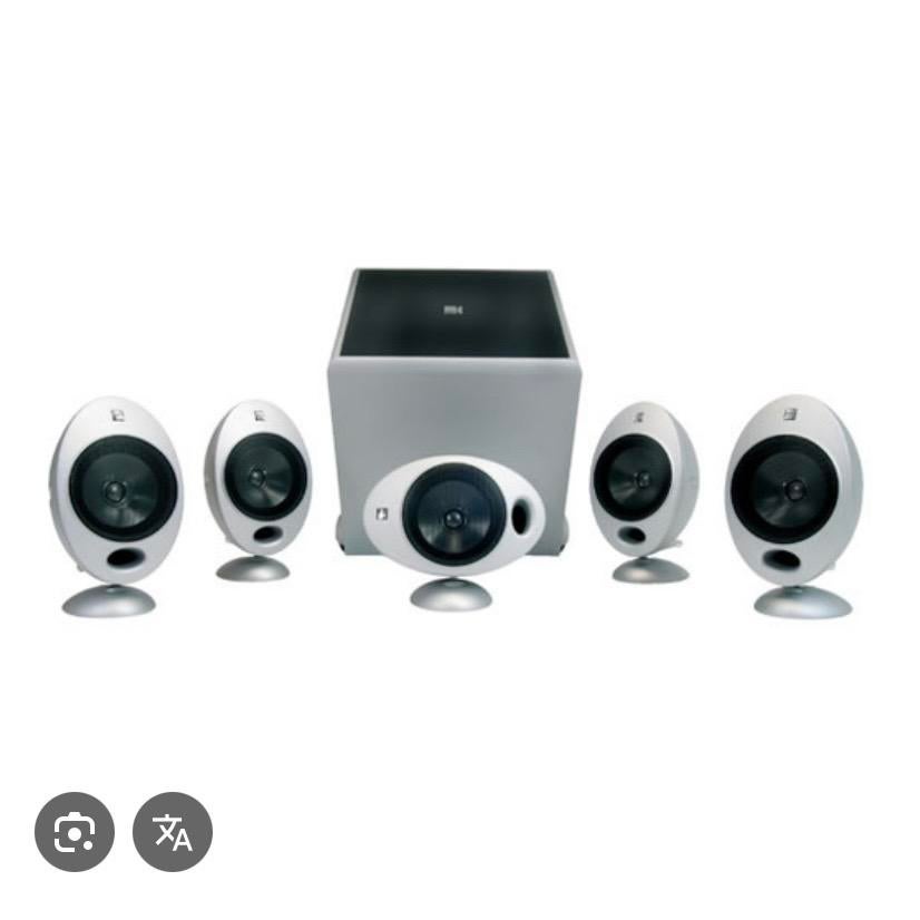 KEF KHT 2005.2 5.1 Surroundset met PSW2010 Subwoofer, Gebruikt, Complete surroundset, 120 watt of meer, Ophalen