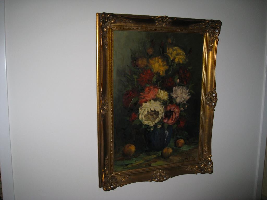 bloemenschilderij, Antiek en Kunst, Ophalen