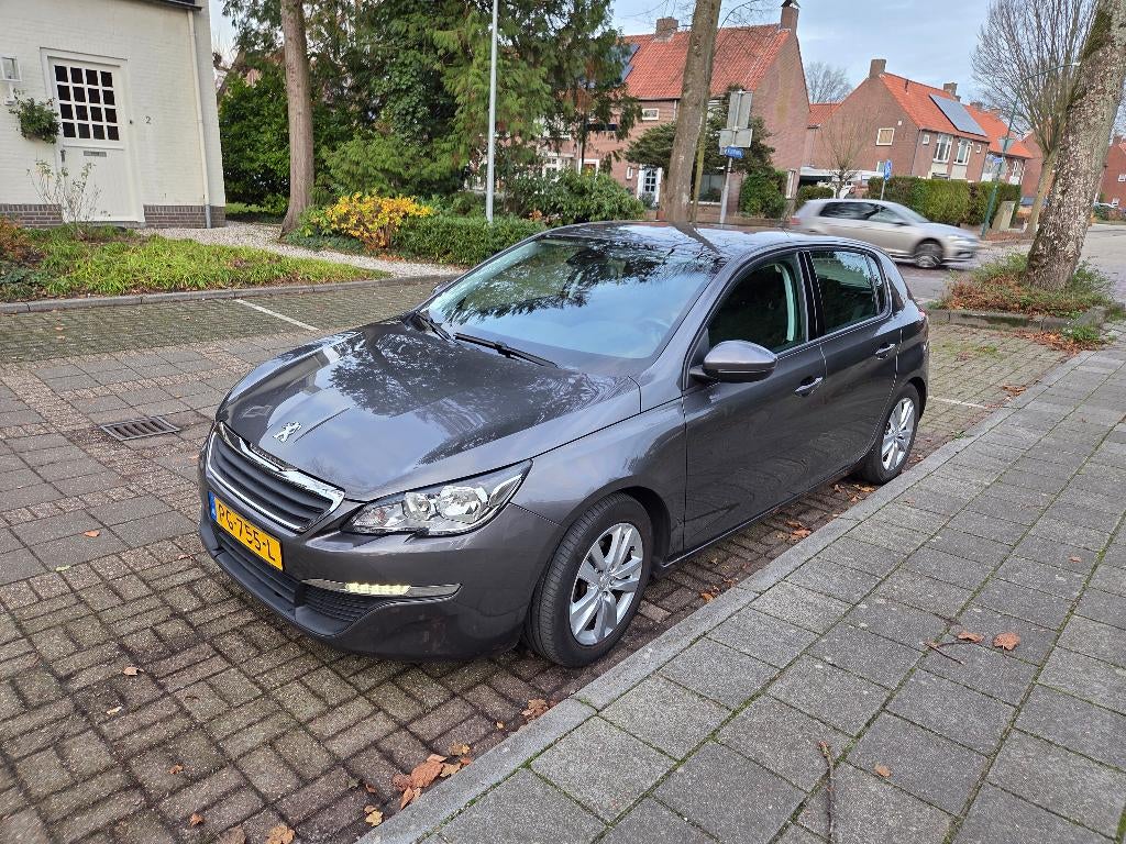 Peugeot 308 1.2E-THP 81/110 5-D 2017 Grijs, Auto's, Voorwielaandrijving, USB, Stof, Zwart