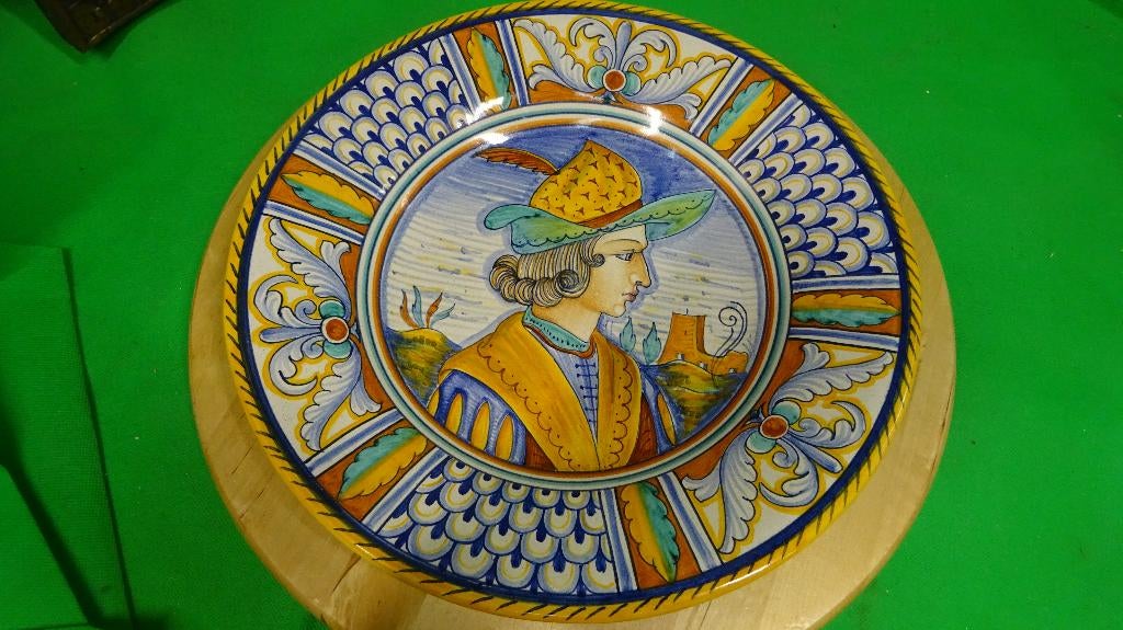 Wandbord - Dipinto.A.Mano, Antiek en Kunst, Antiek | Wandborden en Tegels, Ophalen of Verzenden