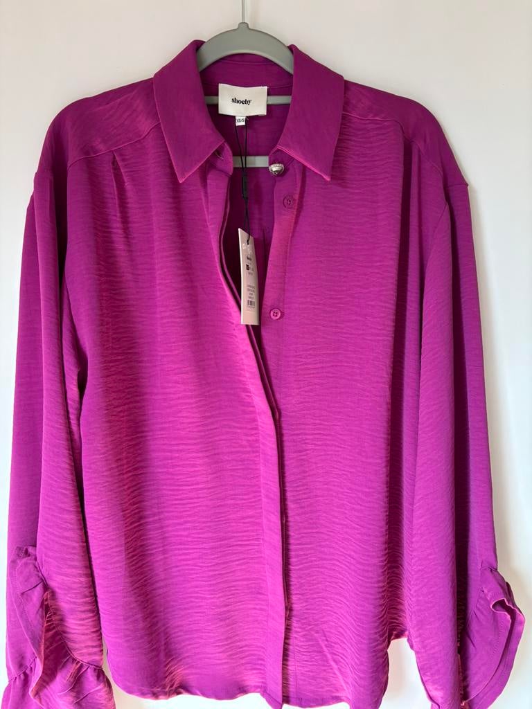 Fushia roze blouse Shoeby, Ophalen of Verzenden, Zo goed als nieuw, Maat 38/40 (M), Roze