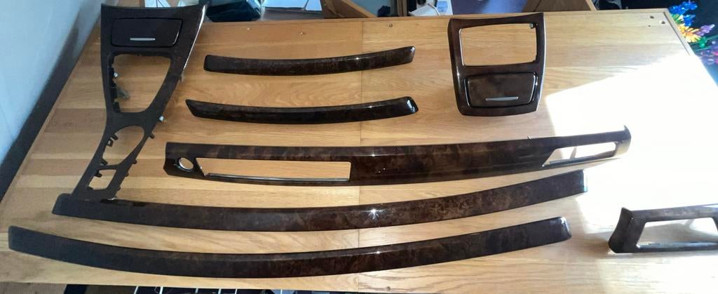 BMW E9x Interieurlijsten Hout ( nusbaum ), Auto-onderdelen, Interieur en Bekleding, Ophalen of Verzenden, Gebruikt, BMW