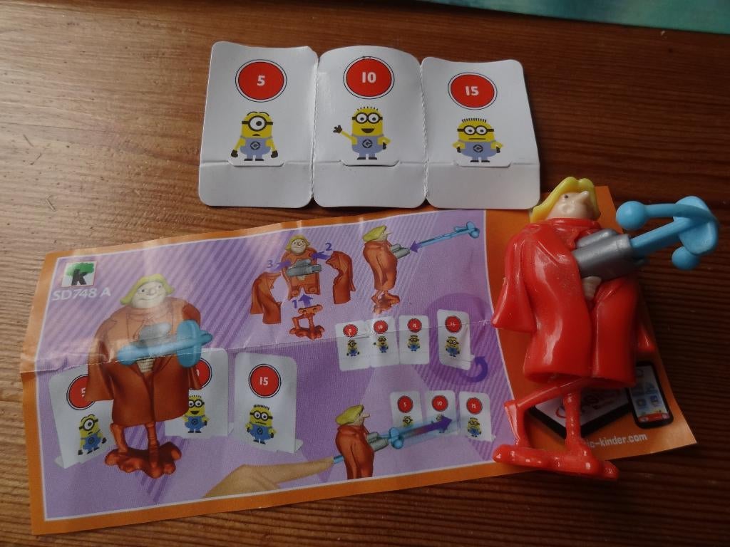 minion figuurtje uit ferrero verrassingseieren SD748, Ophalen of Verzenden, Zo goed als nieuw