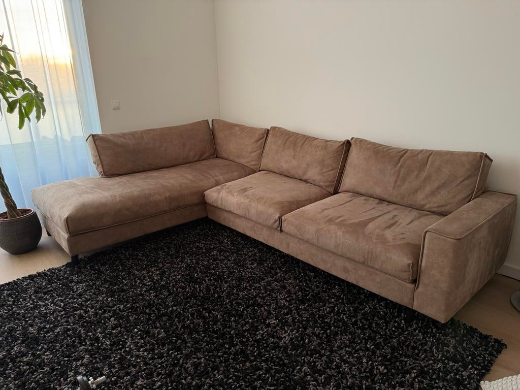 Goossens Hoekbank - Half jaar oud, Huis en Inrichting, Banken | Bankstellen, Hoekbank, 300 cm of meer, Ophalen of Verzenden, Zo goed als nieuw