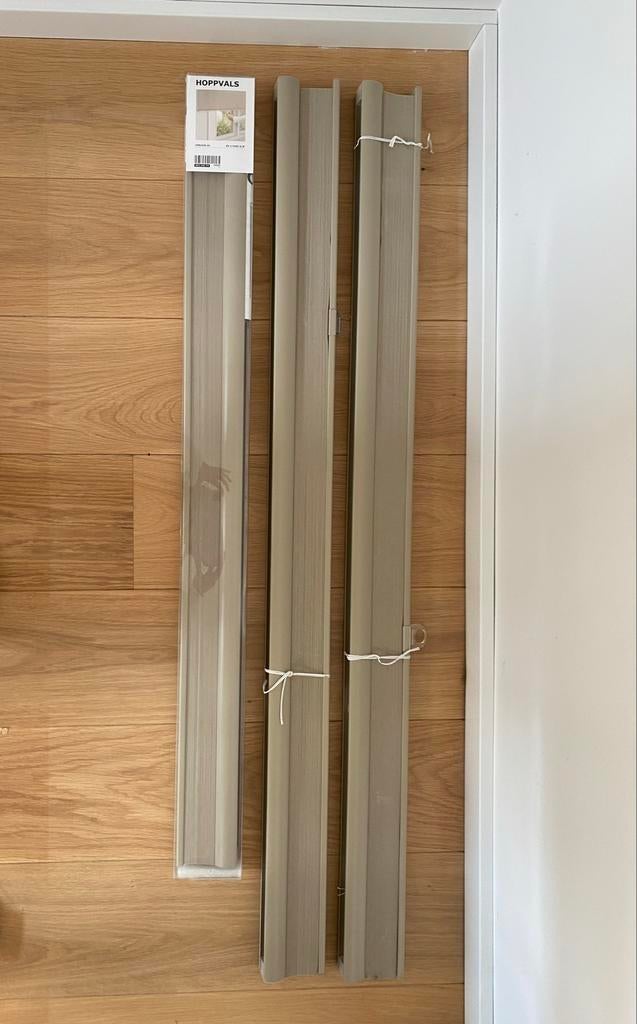 3x IKEA Hoppvals plissé gordijnen (1x100 en 2x120), Ophalen, 100 tot 150 cm, 200 cm of meer, Beige