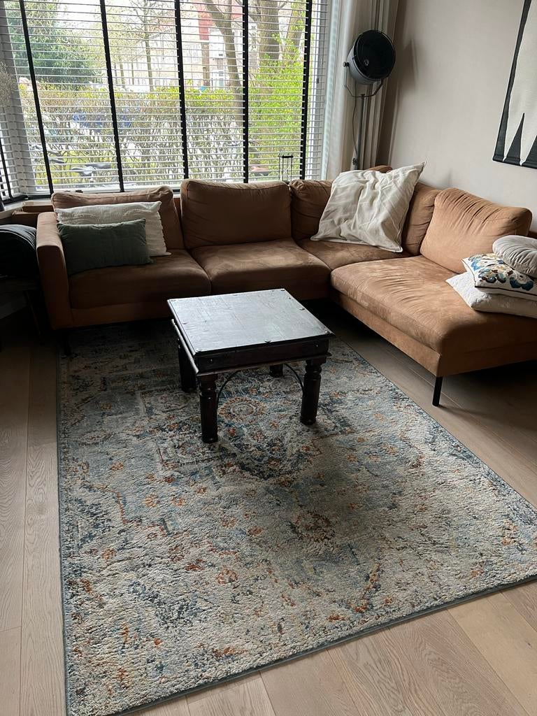 IKEA ÖVERLUND Vloerkleed Laagpolig Veelkleurig 230x160cm, Ophalen, 150 tot 200 cm, 200 cm of meer, Zo goed als nieuw