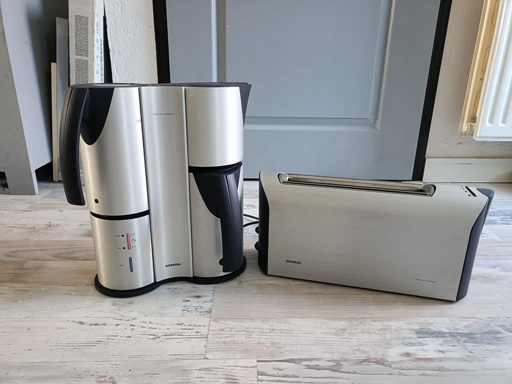 Siemens Porsche Design koffieapparaat en broodrooster set, Ophalen of Verzenden, Gebruikt