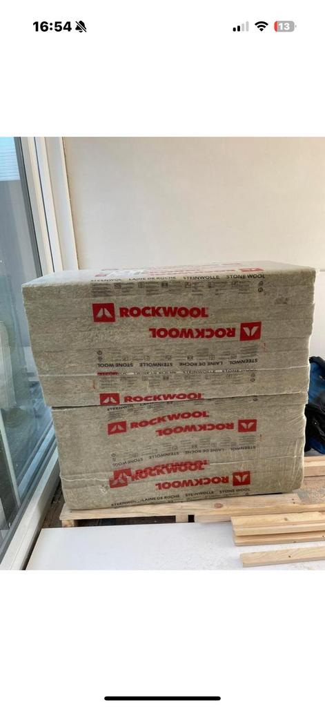 Rockwool isolatie 30 euro per pak of 2 pakken 50 euro, 4 tot 8 cm, Steenwol, Ophalen of Verzenden, Zo goed als nieuw