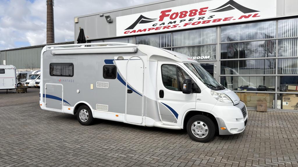 Enkele bedden Dethleffs Advantage T6611 Uit 2008 160PK 75dkm, Ringverwarming, Fiat, Bedrijf, Tot en met 3