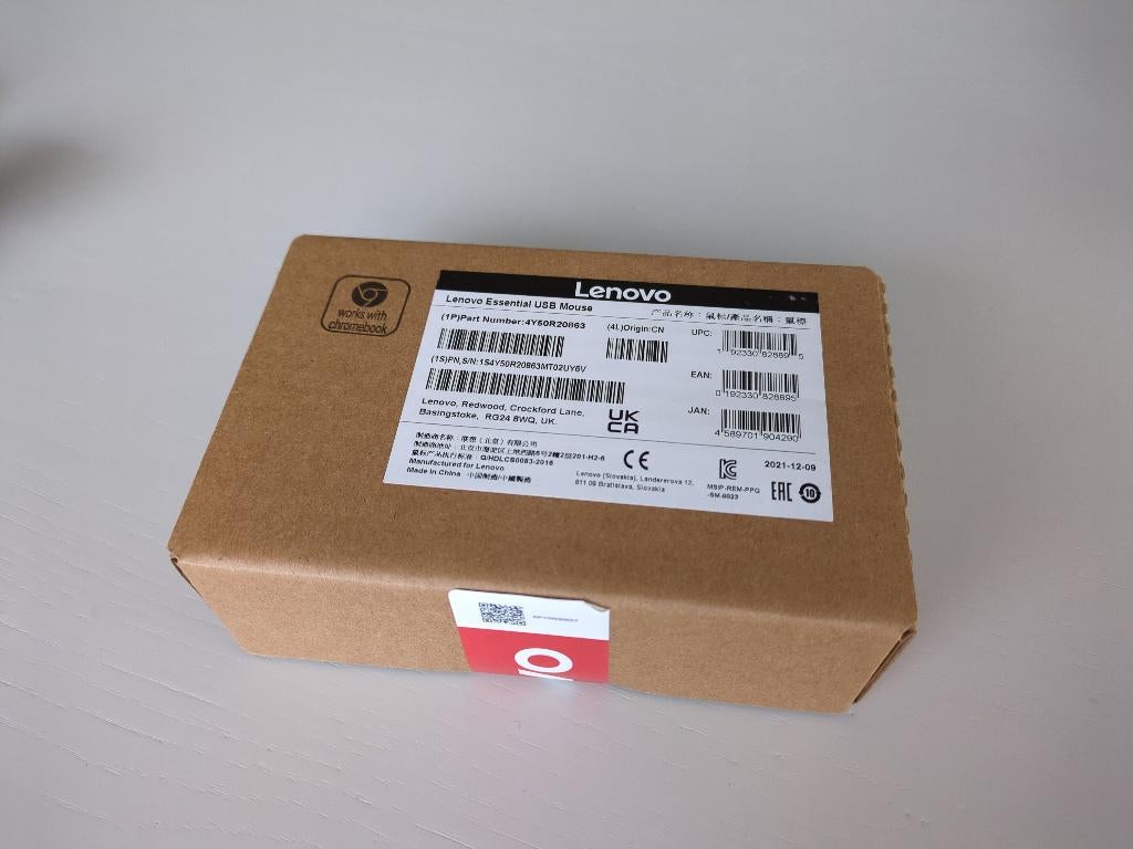 Lenovo USB muis - NIEUW in gesealde doos, Computers en Software, Muizen, Rechtshandig, Muis, Nieuw, Ophalen of Verzenden