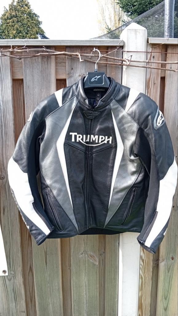 Alpinestars Triumph AS8 Leren Motorjas - Maat 54 (L/XL), Motoren, Kleding | Motorkleding, Heren, Jas | leer, Ophalen of Verzenden