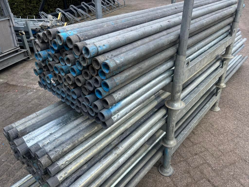 Nette Tubelock / Tube Lock buizen in 2 - 3 - 4 meter Steiger, Ophalen, Zo goed als nieuw, Gevelsteiger, 2 tot 5 meter
