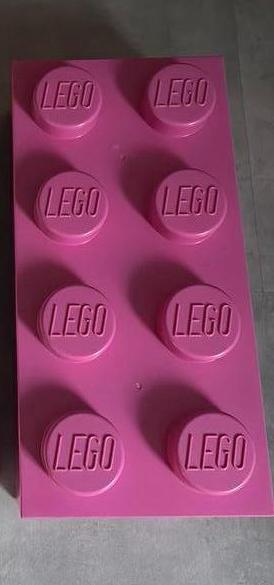Donker roze Lego Opbergbox Brick 8, Kinderen en Baby's, Ophalen of Verzenden, Gebruikt, Lego