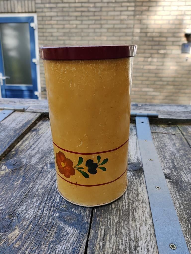Vintage beschuit blik, Verzamelen, Ophalen of Verzenden, Gebruikt, Beschuit
