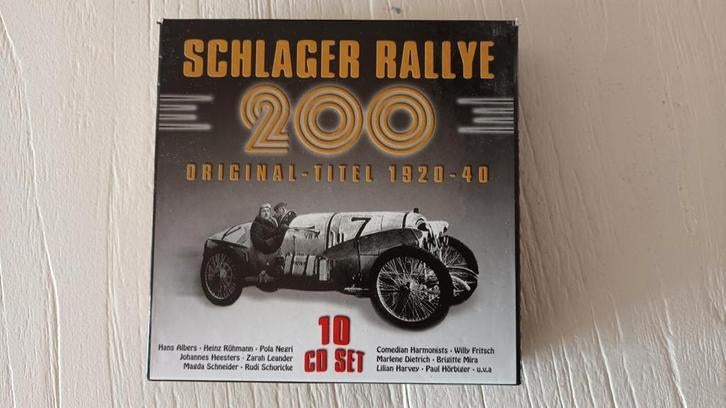 Schlager Rallye 200 Original Titel 1920-40 (10cd), Ophalen of Verzenden, Zo goed als nieuw, Boxset