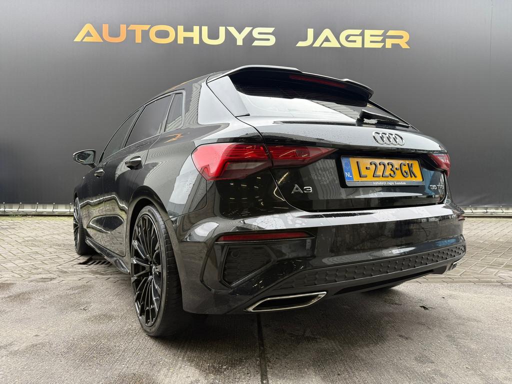 Audi A3 Sportback 35 TFSI S edition El.Stoelen El.Achterklep, Auto's, Stof, 4 cilinders, 150 pk, Zwart