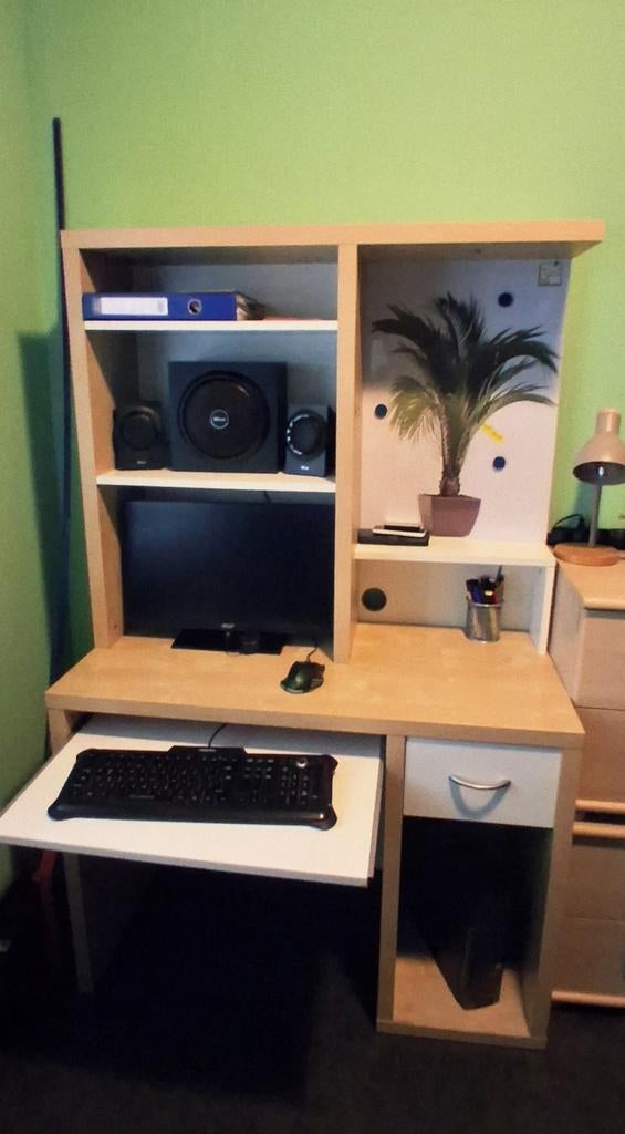 Bureau met opbouw en lade, Ophalen, Gebruikt