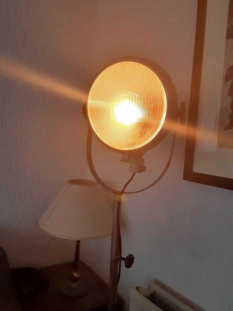 Industrial lamp Peugeot koplamp?, Antiek en Kunst, Ophalen