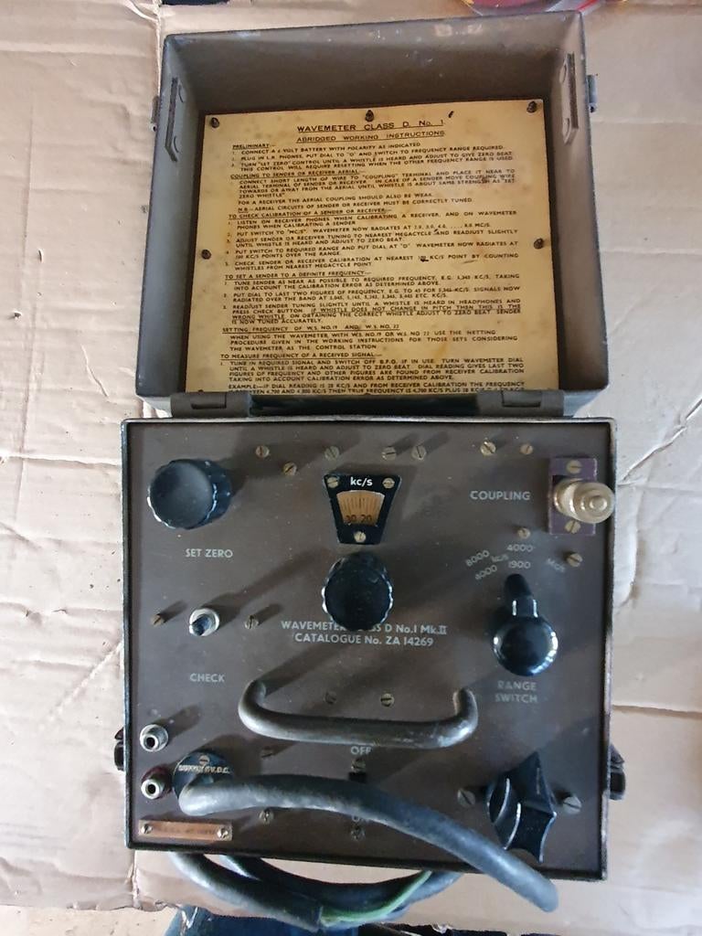 WW2 Brits, Wavemeter class D, No:2, Verzamelen, Militaria | Tweede Wereldoorlog, Ophalen of Verzenden, Engeland
