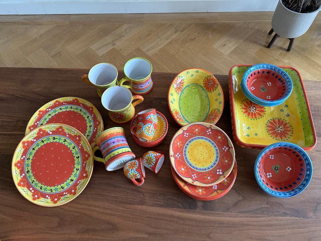 Servies Festin Coquin Creation, Ophalen, Zo goed als nieuw, Overige stijlen, Aardewerk