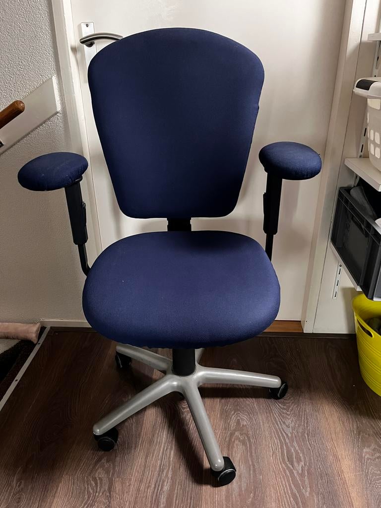 Grahl Professionele Bureaustoel, Ophalen, Gebruikt, Blauw, Bureaustoel
