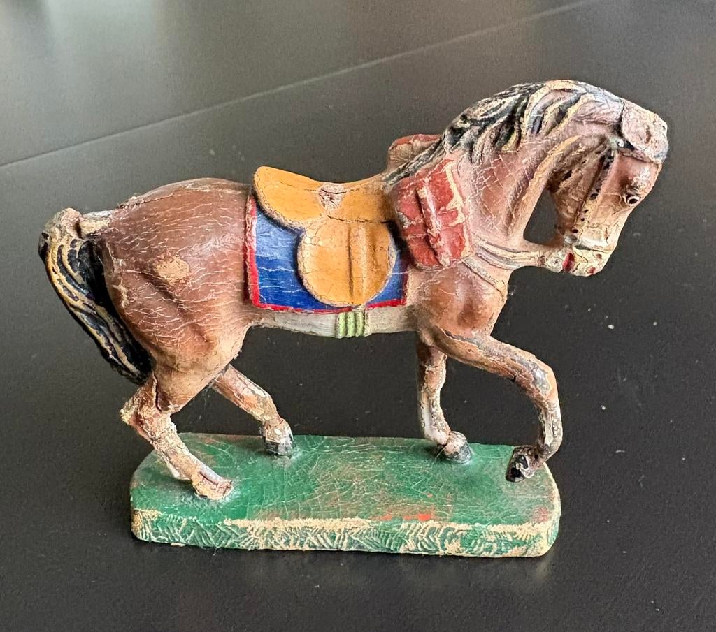 Verzamelobject van Elastolin Lineol, cavaleriepaard, Ophalen of Verzenden