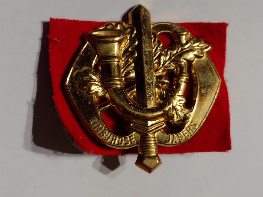 Limburgse jagers  korps mobiele colonnes garde grenadiers, Verzamelen, Militaria | Algemeen, Landmacht, Embleem of Badge, Nederland