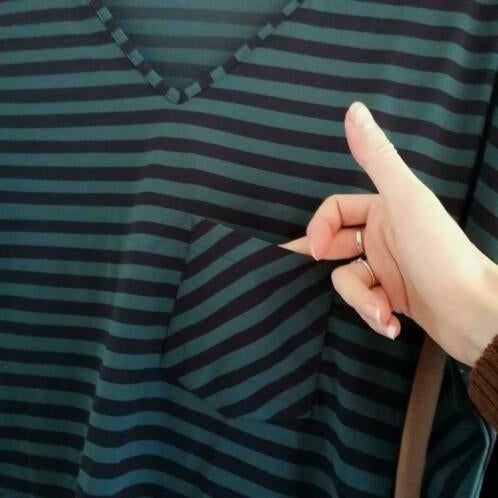 Studio Anneloes travelstof shirt 3/4 mw groen zwart M 36953, Maat 38/40 (M), Studio Anneloes, ., Ophalen of Verzenden