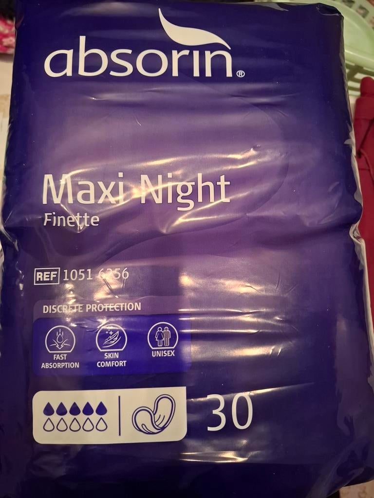 Absorin
R

Maxi Night
Finette

Inleggers 30x, Ophalen of Verzenden