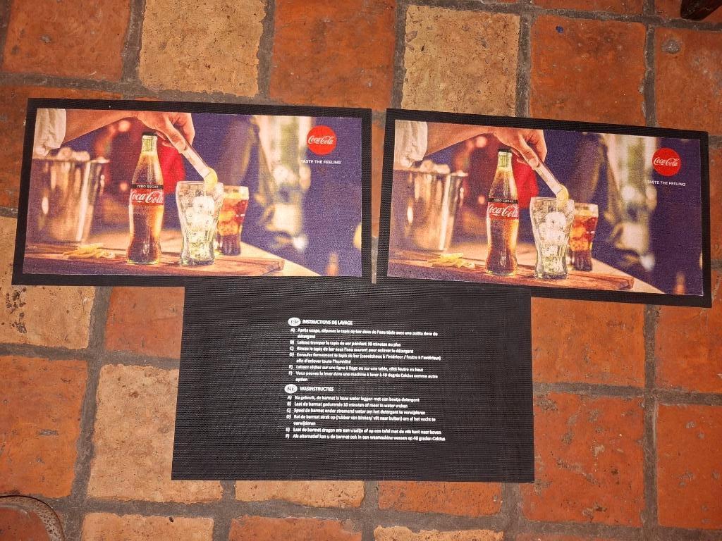 3 onderleggers reclame coca cola, Ophalen of Verzenden, Nieuw, Gebruiksvoorwerp