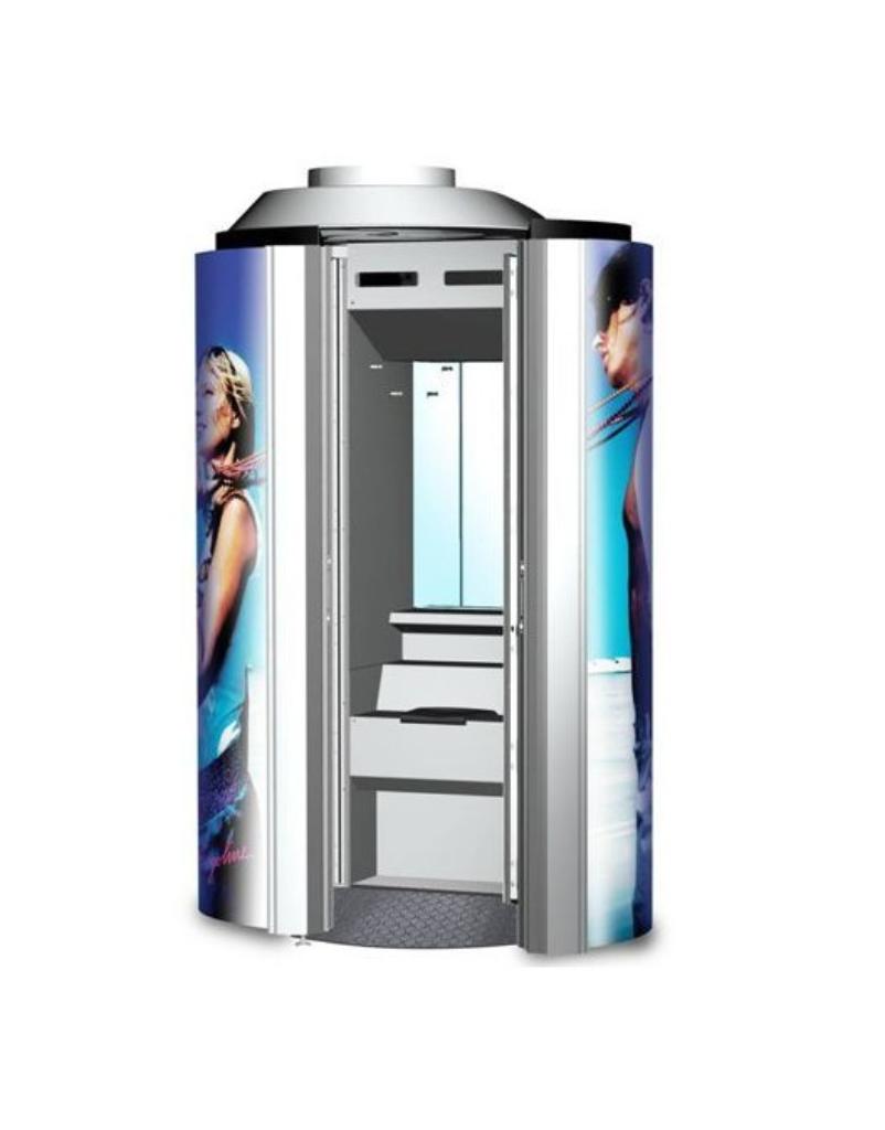 Ergoline Lounge Staancabine Occasion, Ophalen of Verzenden, Gebruikt, Zonnebank dubbelzijdig, 15 lampen of meer