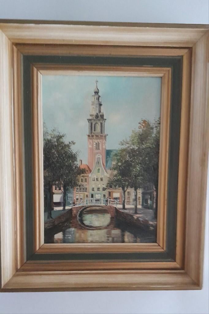 Antiek schilderijtje van J.L. Dispo, Antiek en Kunst, Ophalen