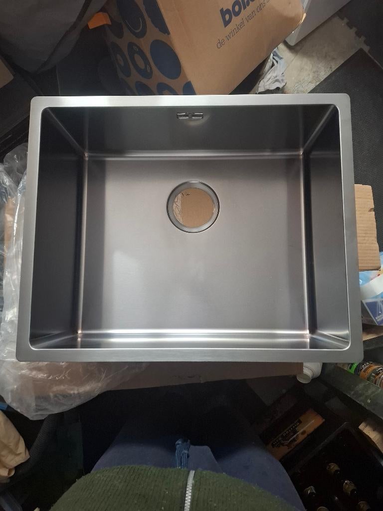 RVS spoelbak,  Reginox, 50x40cm, Doe-het-zelf en Verbouw, Ophalen, Nieuw, Rvs, Wastafel