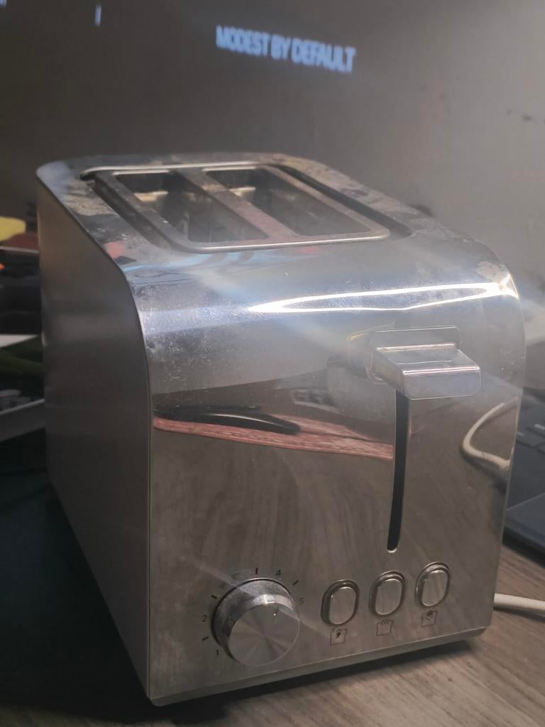 Broodrooster | Toaster - Gebruikt | Used, Witgoed en Apparatuur, Ophalen of Verzenden, Gebruikt, Uitneembare kruimellade