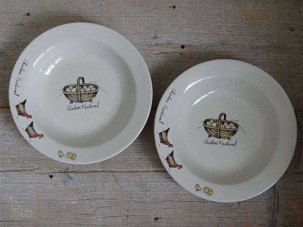 Servies, Jet (by Ter Steege) CHICKEN, zo goed als nieuw