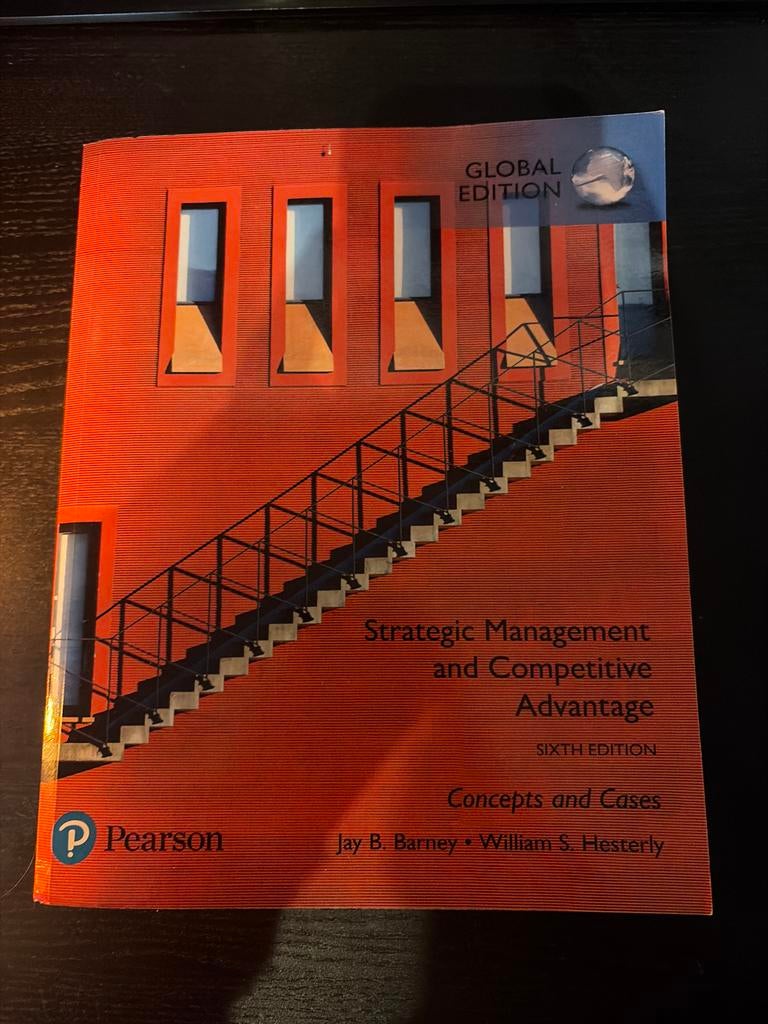 Strategic management and competitive advantage boek, Ophalen of Verzenden, Beta, Zo goed als nieuw, WO