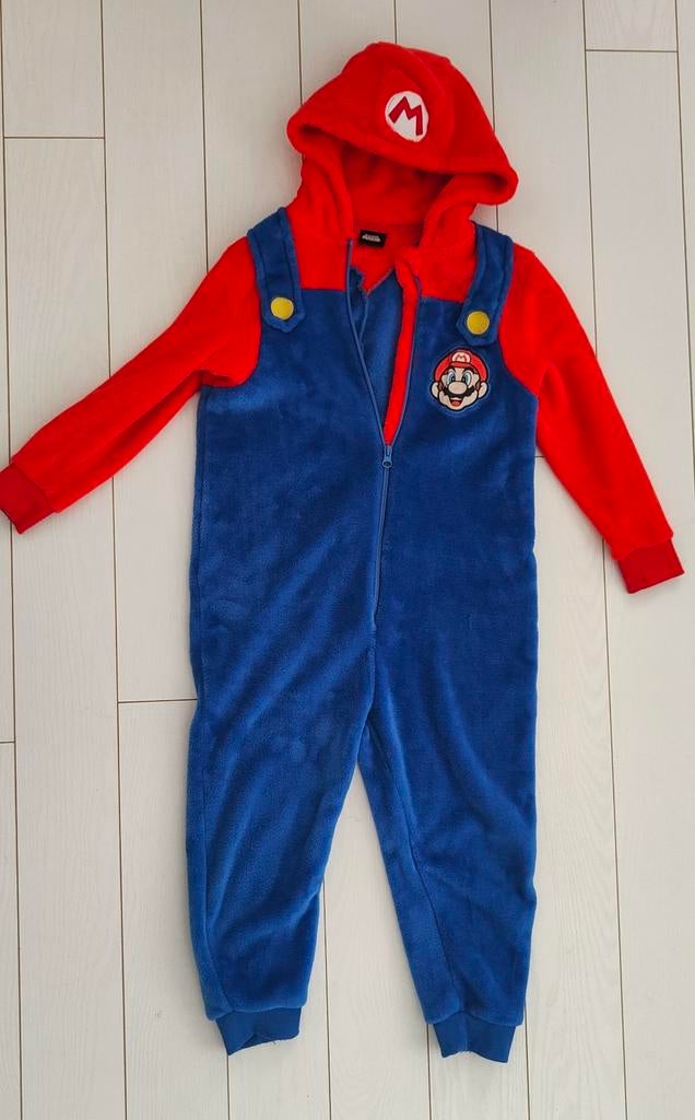 Super Mario Onesie 122 - Carnaval / Thuis, Ophalen, Jongen of Meisje