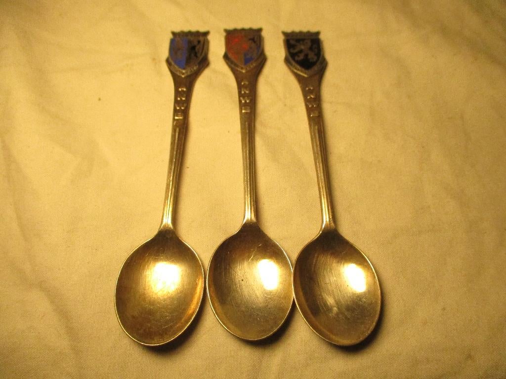 3x ANWB koffie lepeltjes, Verzenden, Gebruikt, Auto's