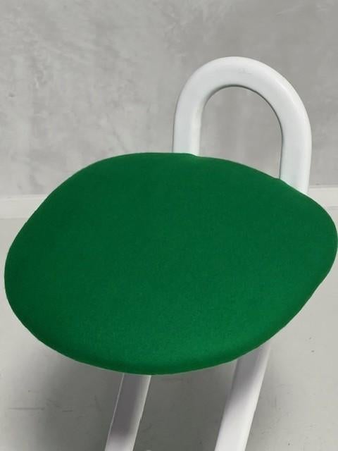 Gastone Rinaldi barkruk vintage design retro kruk groen, Huis en Inrichting, Barkrukken, Ophalen, Gebruikt, Met voetsteun, Thema