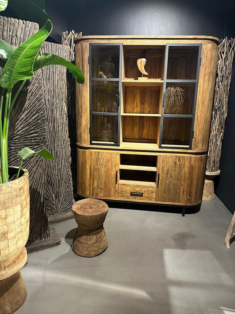 TV meubel Oxford vol massief teakhout, Ophalen of Verzenden, Nieuw, Teakhout