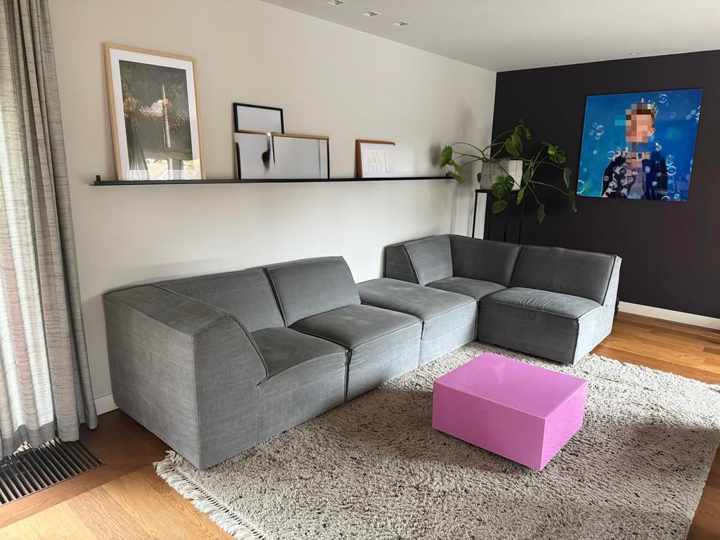 Modulaire Baricci bank - 5 losse elementen, Ophalen, Gebruikt, Hoekbank, Stof