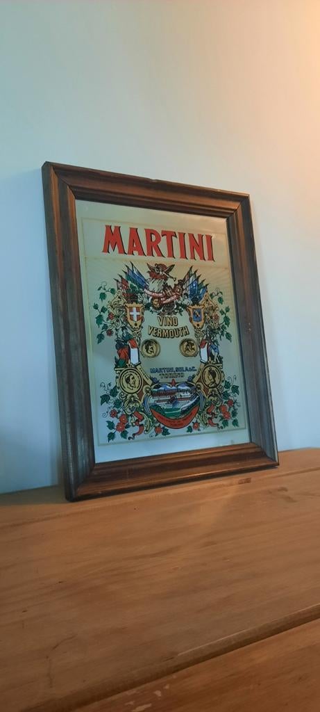 Spiegel Martini., Ophalen of Verzenden, Rechthoekig, Minder dan 50 cm